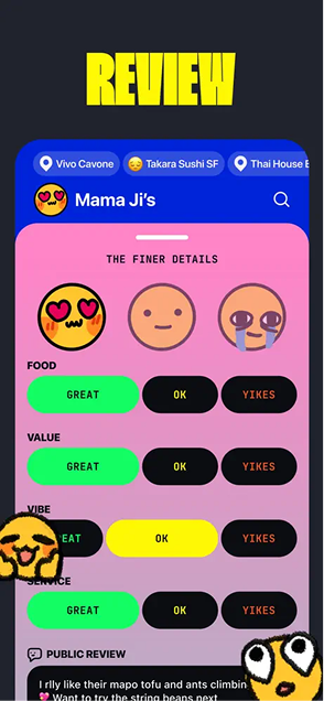 Review screen